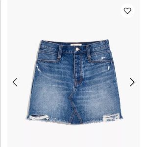 Madewell denim skirt